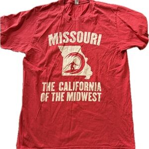 American Apparel Missouri Graphic Tee - Red